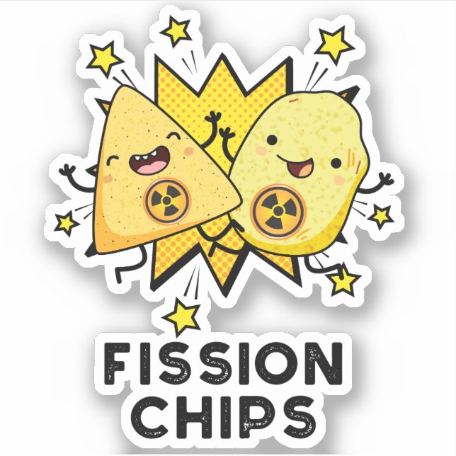 Fission Chips Funny Physics Food Pun  (Front)