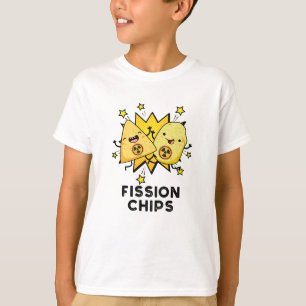Fission Chips Funny Physics Food Pun T-Shirt