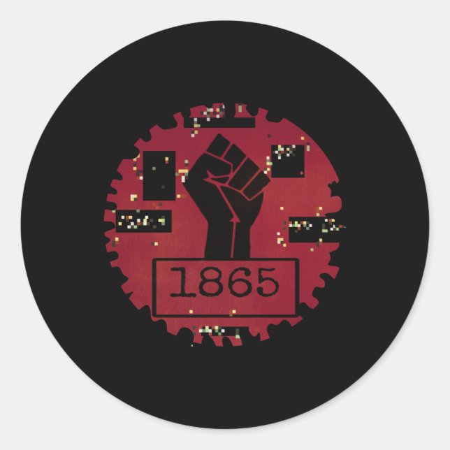 Fist 1865 Sticker  (Front)