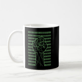Fist Binary Code Programmer Coffee Mug