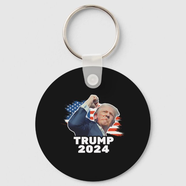 Fist Bump 2024 President Red  Key Ring (Front)