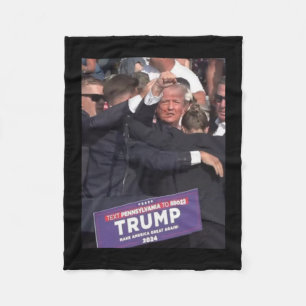 Fist Bump After Being Shot Premium Scoop Fleece Blanket