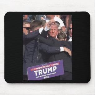 Fist Bump After Being Shot Premium Scoop  Mouse Pad