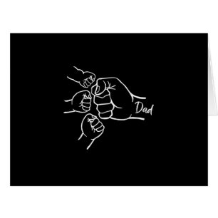Fist Bump Dad Of Three Father Of 3 Daddy Happy Fat