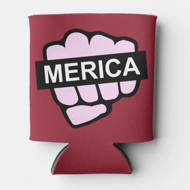 Fist Full of Merica Can Cooler (Front)