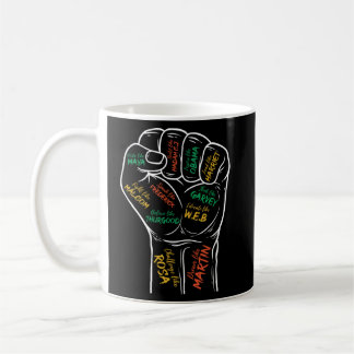Fist Hand Inspiring Black Leaders Black History 1  Coffee Mug
