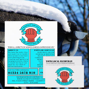 Fist Logo, Handyman Business Card