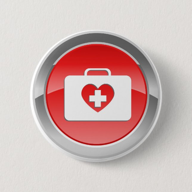 Fist love aids Button (Front)