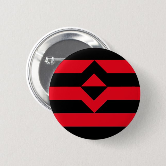 Fist Pride Flag 6 Cm Round Badge (Front & Back)