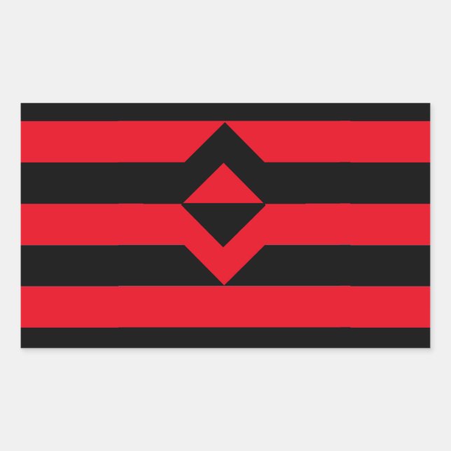 Fist Pride Flag Rectangular Sticker (Front)