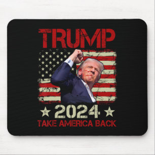 Fist Pump Shot At Trump 2024 Trump Survives Rally Mouse Pad