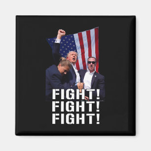 Fist Pumped Fight Pray For Trump America  Magnet