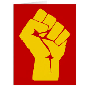 Fist, Rebel, Riot, Resistance, Communist Style