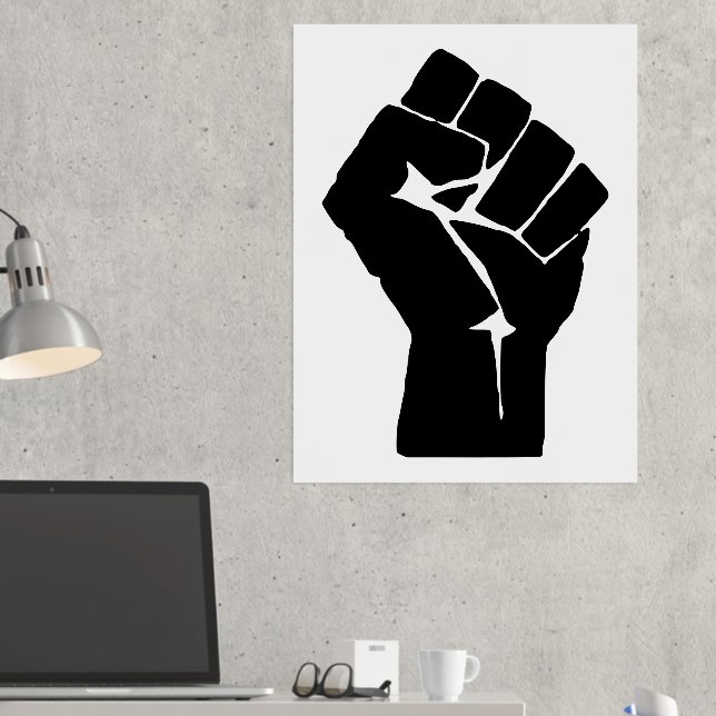 Fist, Rebel, Riot, Resistance, Communist Style Foil Prints (In Situ (Desk 2))