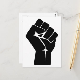 Fist, Rebel, Riot, Resistance, Communist Style Postcard