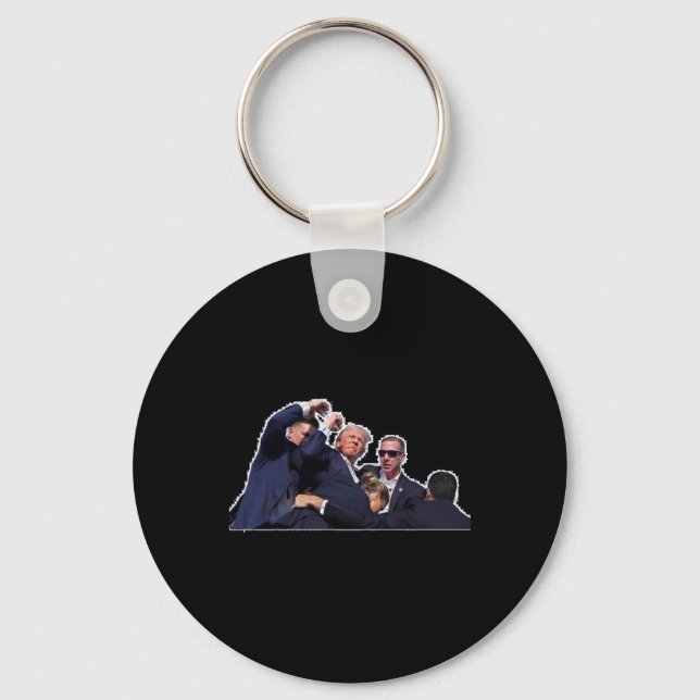 Fist Up Survival Merch Premium Scoop  Key Ring (Front)