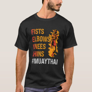 Fists Elbows Knees Shins Fighter Sport Combat Love T-Shirt