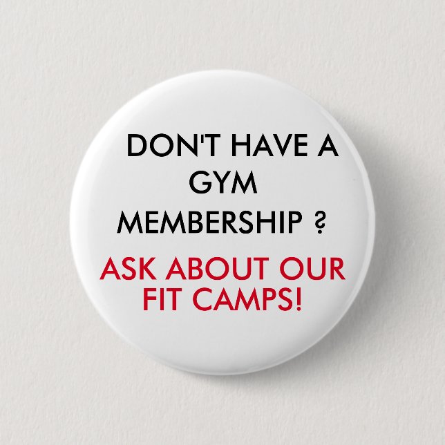 Fit Camp Button (Front)