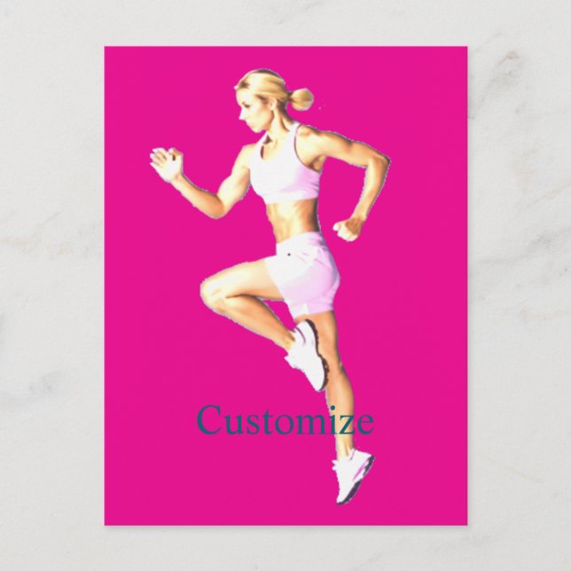 Fit Female Boxer Thunder_Cove Postcard (Front)