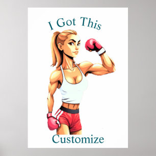 Fit Female Boxer Thunder_Cove Poster