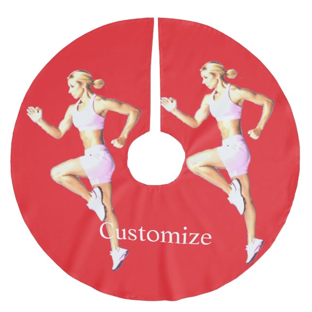 Fit Female Runner Thunder_Cove Brushed Polyester Tree Skirt (Front)