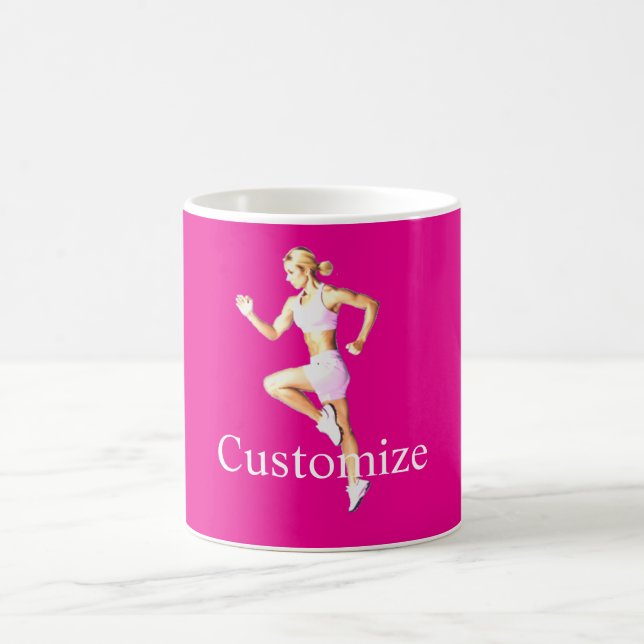 Fit Female Runner Thunder_Cove Coffee Mug (Center)