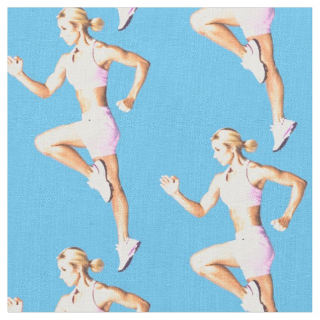 Fit Female Runner Thunder_Cove  Fabric (Close Up)