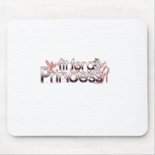 Fit for a Princess Girl Glass Slipper Mouse Pad