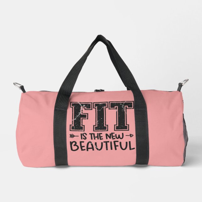 Fit Is The New Beautiful  Duffle Bag (Front)