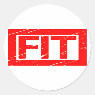 Fit Stamp Classic Round Sticker