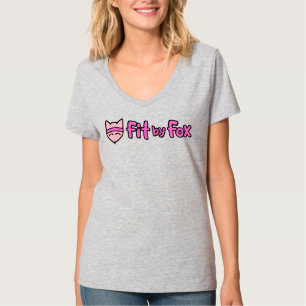 FitbyFox Fundamentals- Basic V-Neck T-Shirt