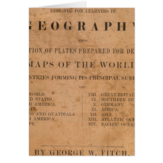 Fitch's mapping plates (Front)