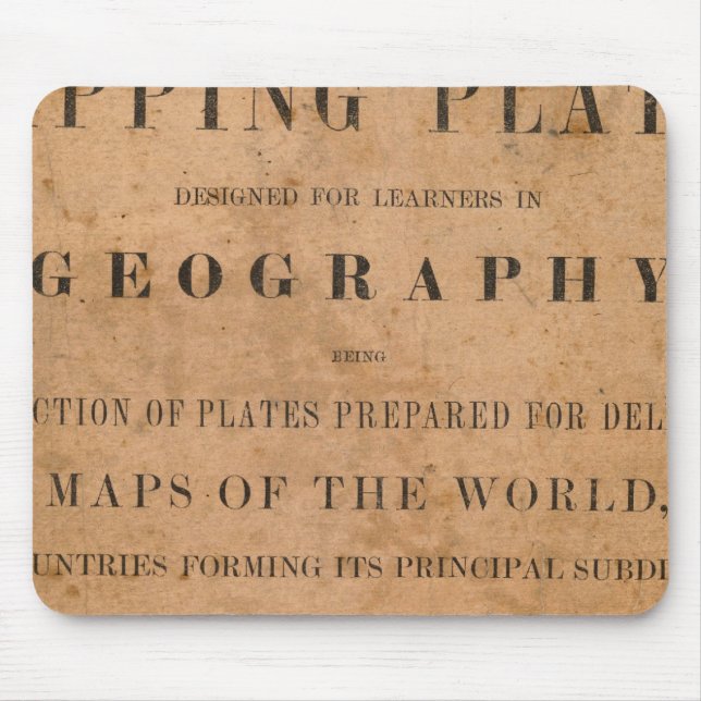 Fitch's mapping plates mouse pad (Front)