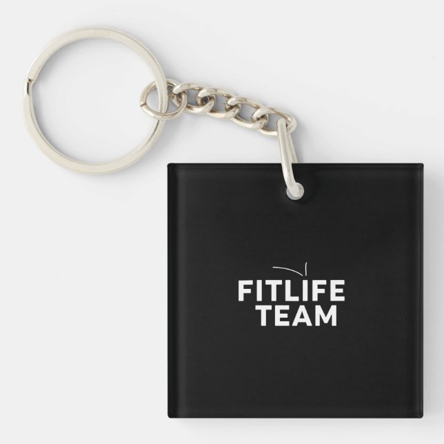 FITLIFETEAM  Motivation Tee Key Ring (Front)
