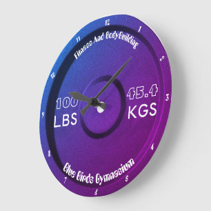 Fitness And Bodybuilding Gymnasium 100LBS/45.4KGS Large Clock