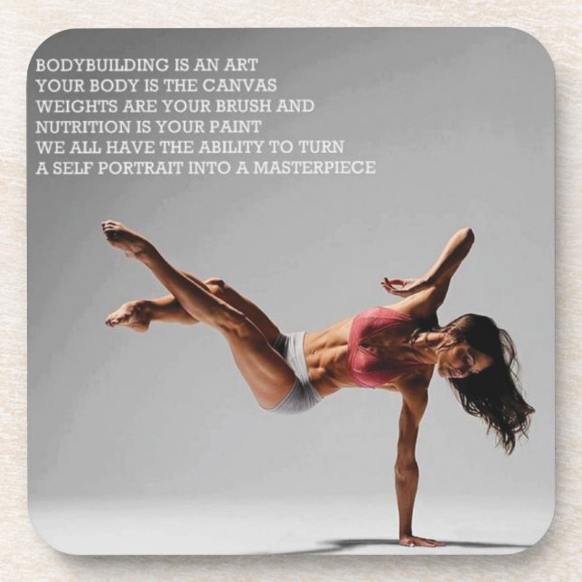 Fitness and Gym Motivation Coaster (Front)