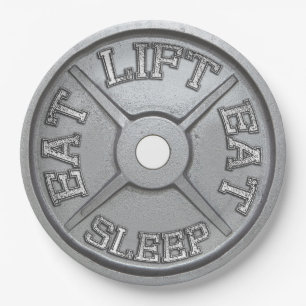 Fitness and Gym Motivation Paper Plate