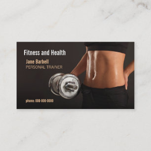 fitness and health business card