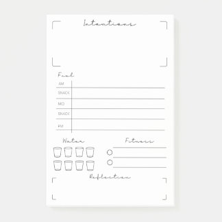 Fitness and Health Tracker  Post-it Notes