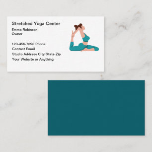Fitness And Yoga Instructor Business Cards