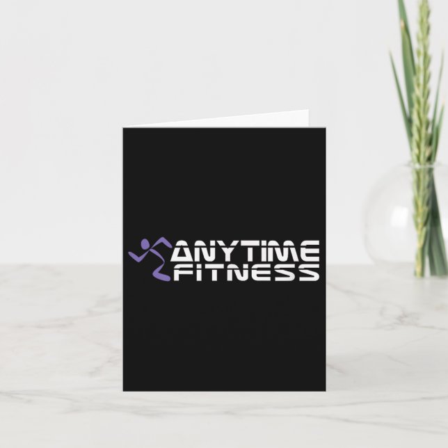 Fitness At Anytime Funny Workout  Card (Front)