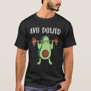 Fitness Avocado Gym Workout Vegan Food Cinco De Ma T-Shirt