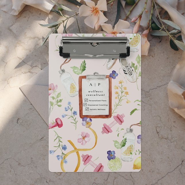 Fitness Branding | Wellness Coach QR Code Mini Clipboard (Creator Uploaded)