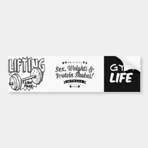 fitness bumper sticker