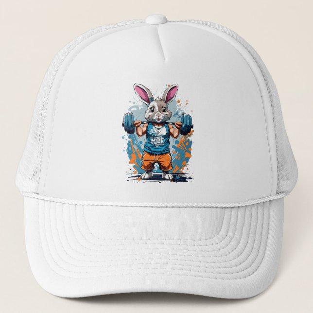 Fitness Bunny: Lift to Thrive Trucker Hat (Front)