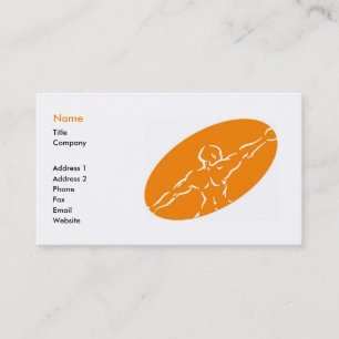 Fitness Business Card Template - Orange