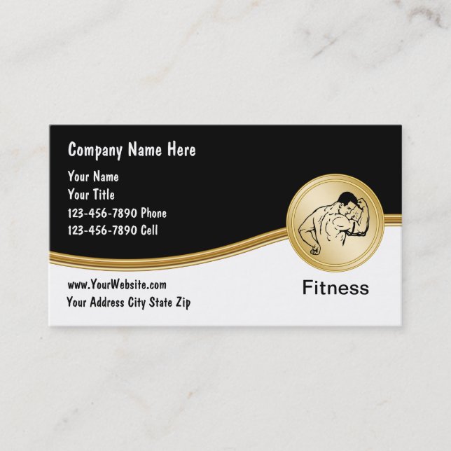 Fitness Business Cards (Front)