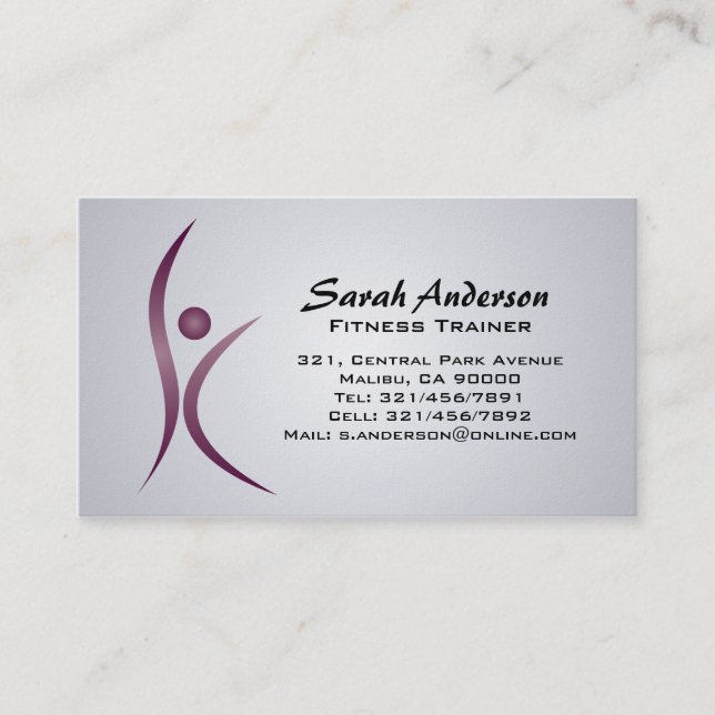 Fitness - Business Cards (Front)