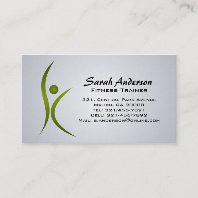 Fitness - Business Cards (Front)