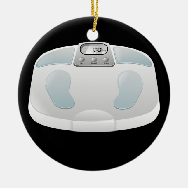 Fitness! by SRF Ceramic Tree Decoration (Front)